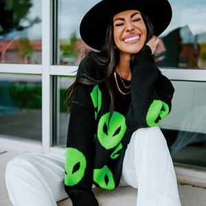 Dressed in LALA Oversized Alien Sweater - L / XL